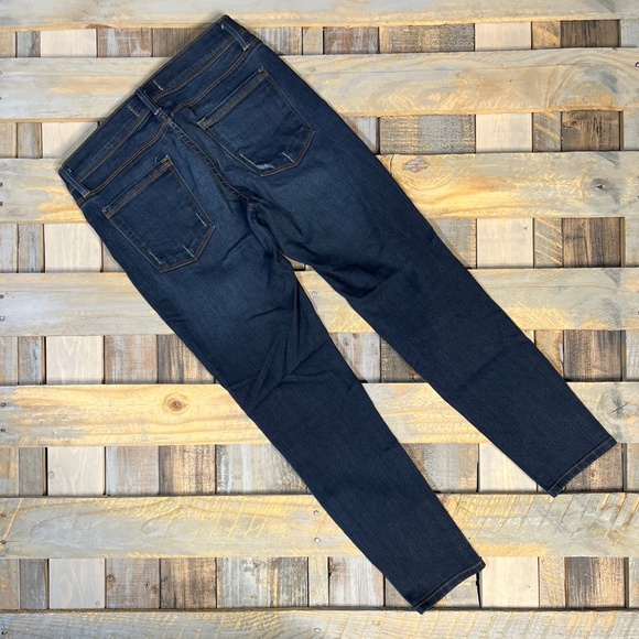 EUC ✵☽Free People☾✵ Low Rise Stretchy Denim Ankle Dark Blue Jeans | 28 Small 6 - Picture 4 of 16